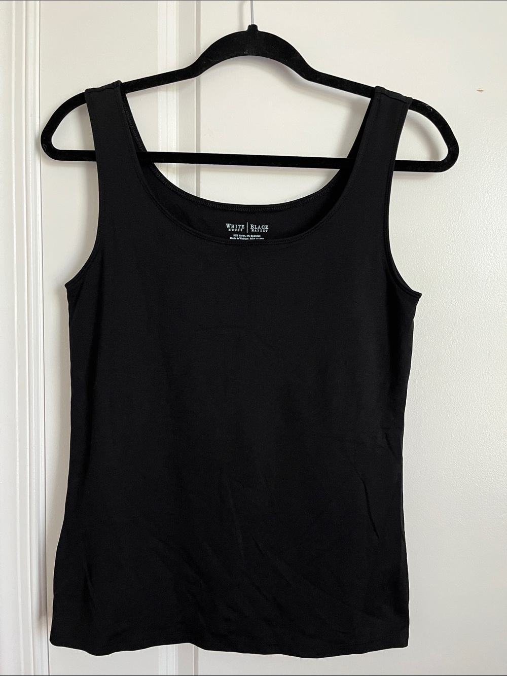 White House Black Market Black Scoop Tank Top